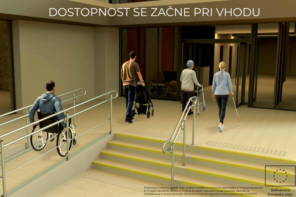 Dostopnost se začne pri vhodu