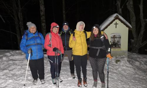 Snežni nočni pohod na Stari Ljubelj navdušil inPlanince